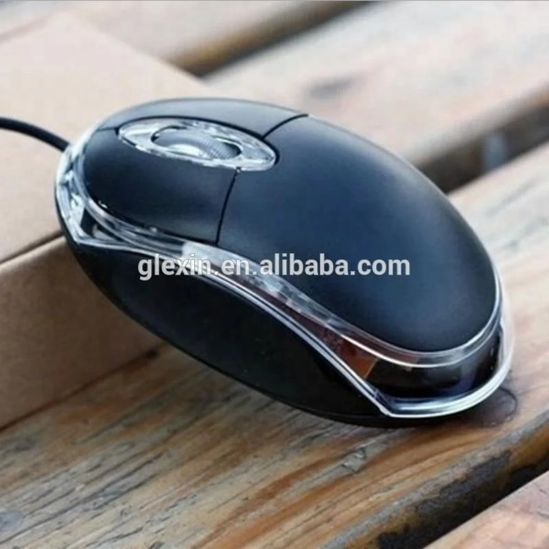 3D Logo Wired plastic material computer mouse