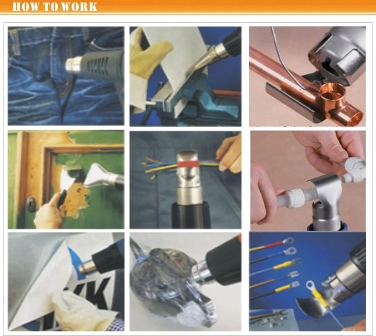 Vollplus VPHG1012 2000W Variable Temperature Corded Heat Guns Hands  heat shrink gun hot air gun