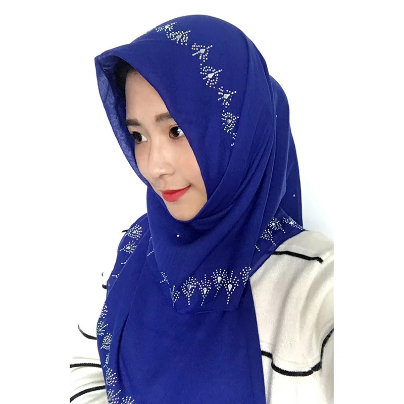 Voile square size popular cute hijabs muslim hijab girls hijab