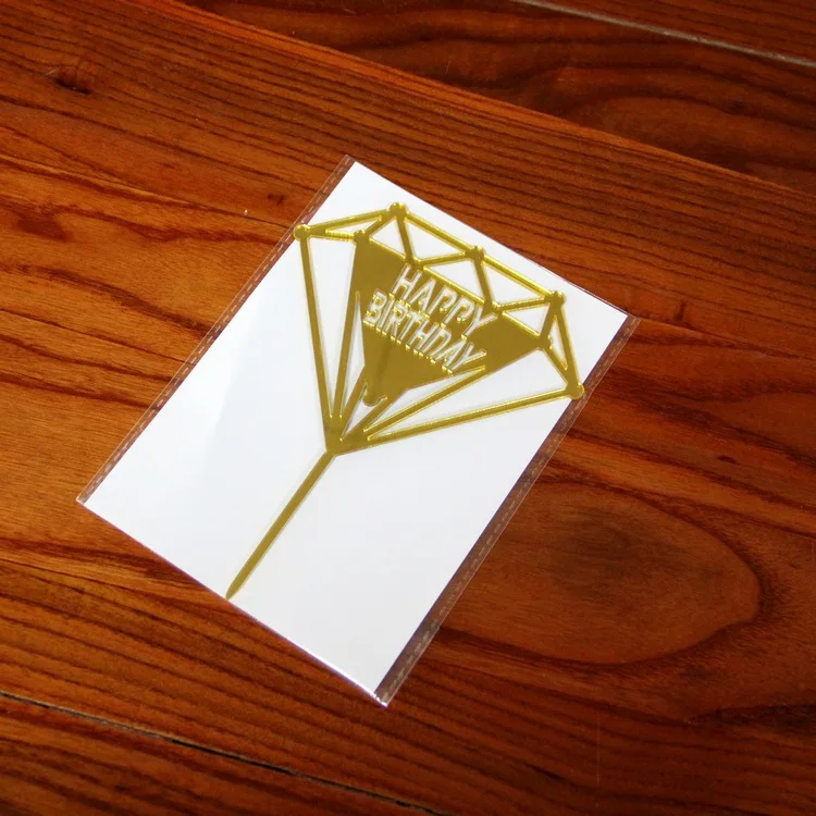 Gold Acrylic Wedding Topper