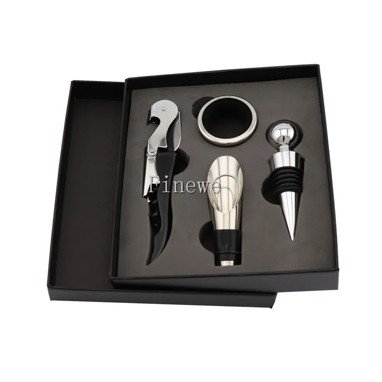 Wine Opener Set Gift Box Custom Printing Logo Bar Accessories Wine Bottle Opener Set