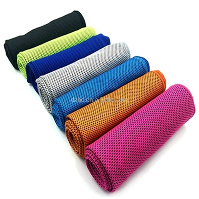 
100% polyester sports magic gift custom PVA instant ice cooling gym towel 