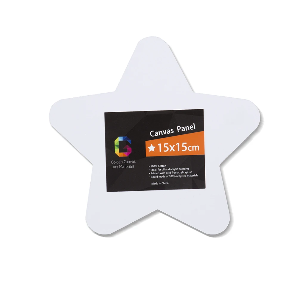 
High quality star shaped artist and acrylic painting canvas wholesale for oil print 