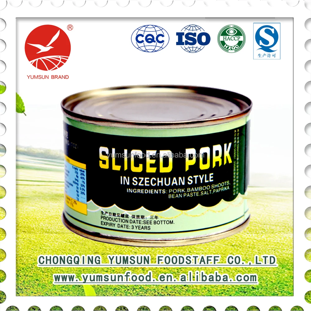 
Sliced pork with bamboo shoots food 