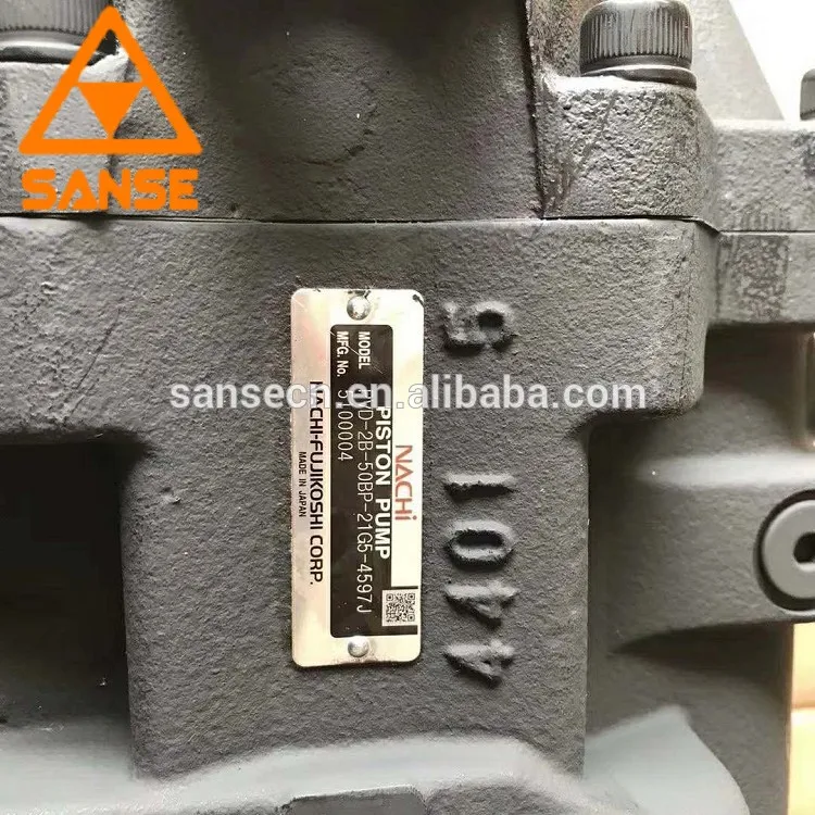 Genuine PVD-2B-50BP-21G5-4597J 5100004 Hydraulic Piston Pump Nachi PVD-2B-50BP Pumps Parts for Excavator