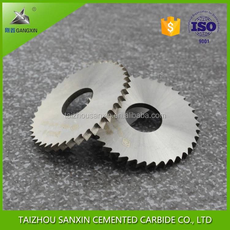 Wholesale customized cemented / tungsten carbide tipped circular saw blade for cutting metal sanxin
