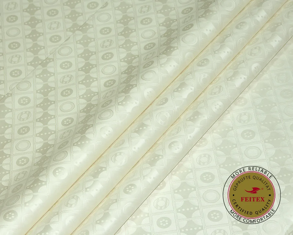 Sewing Fabric 2023 Guinea Brocade VIP Diamond Fabric Cotton Bazin Riche for Wedding Dress Feitex
