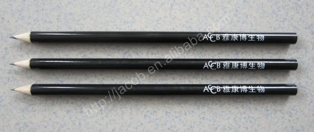 custom cheap wood hotel pencil without eraser