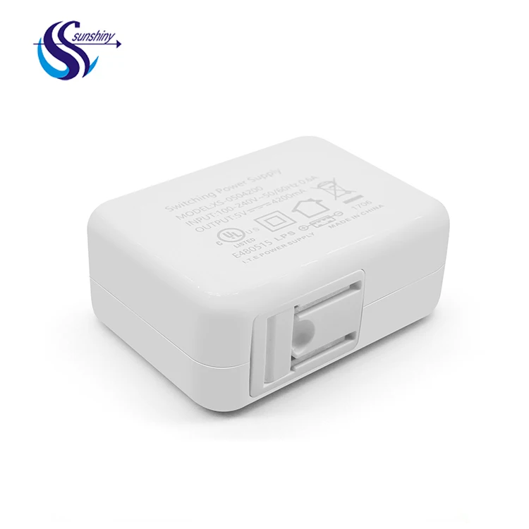 24 Вт белый 2 4 порта Путешествие адаптер питания 5 В 4.2A 4.8A складной USB зарядное устройство для мобильного телефона