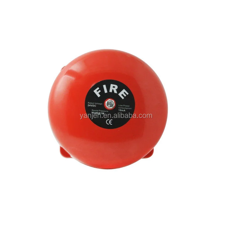 
12/24v DC 6 inch waterproof fire bell alarm for fire alarm system 