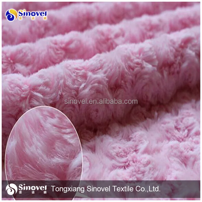 Плюшевая ткань Rosebud Minky PV