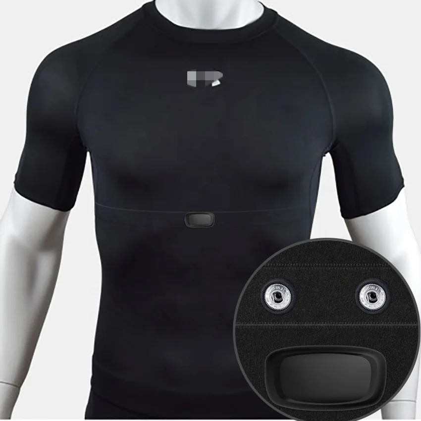 Customized OEM high quality Smart Sports heart rate monitor T-Shirt (HRM sensor not included)