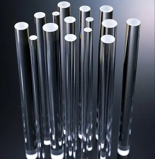 Made in china 1600 1200High purity half round quartz glass rod for sale quartz glass solid cylinder glass rod