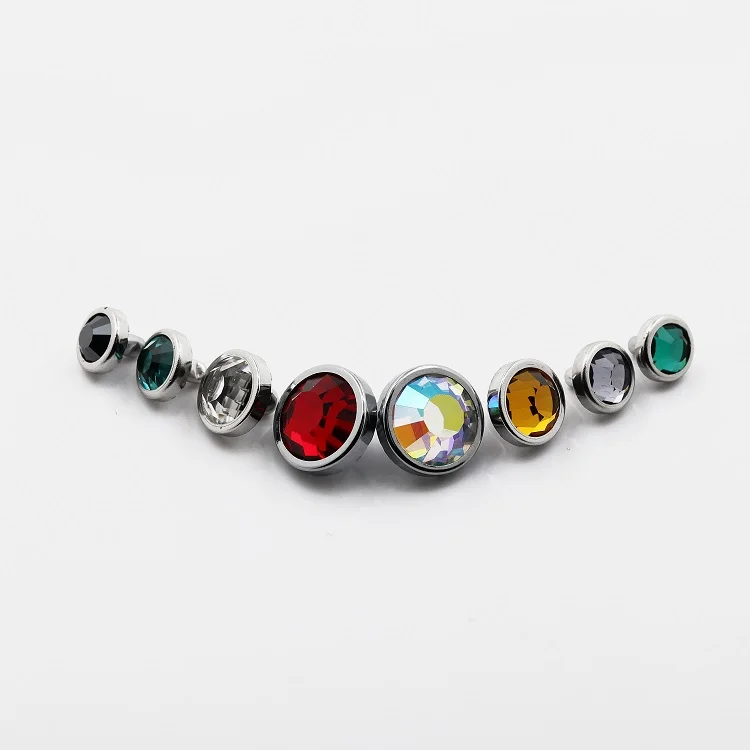 2019 модные трендовые стеклянные шпильки со стразами 8,7 мм для одежды и кожи