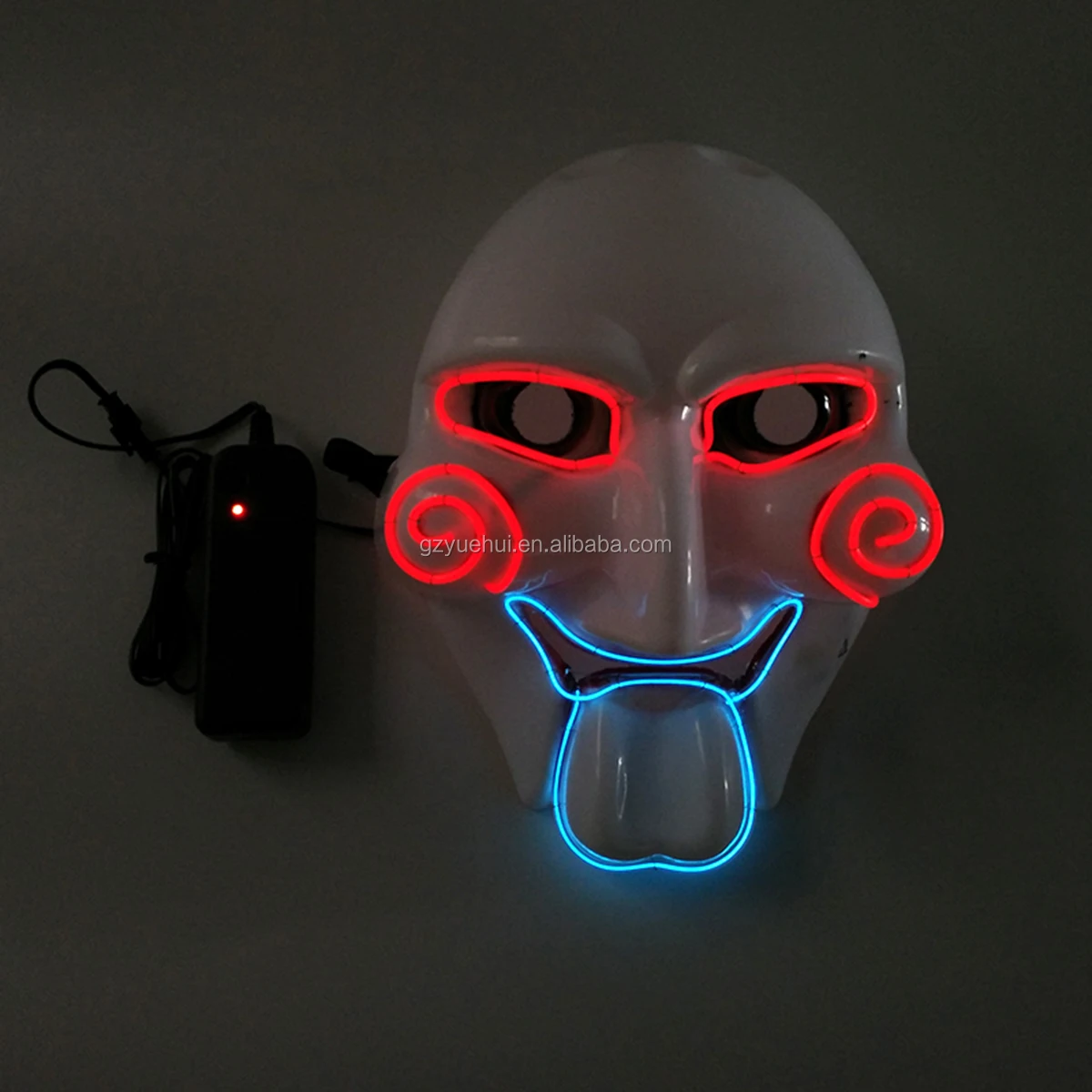 Jazz Dancer Favors Neon Led Strip Easter Horrific Mask Night Lamp Cold Light EL Dimple Saw Blinking Mask as Rave Party Supplies