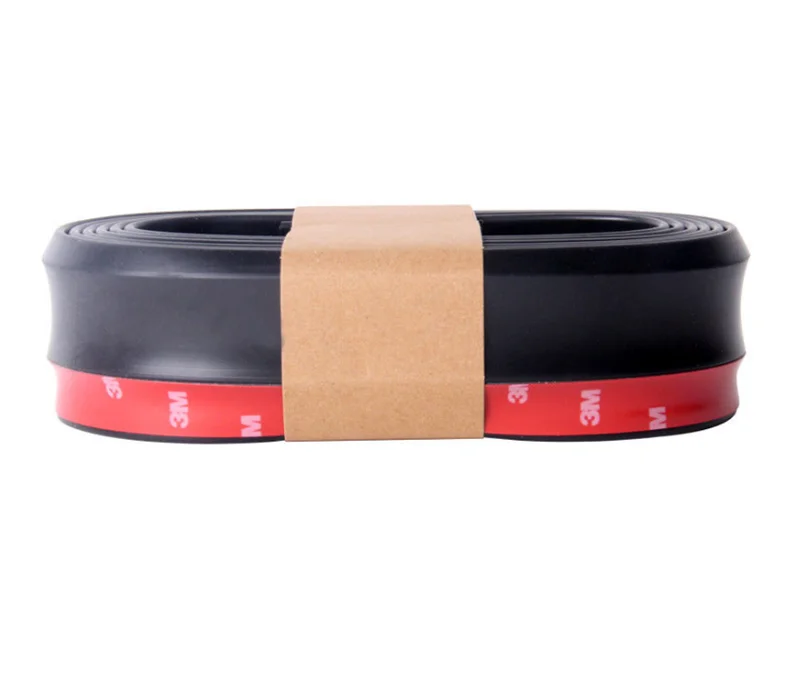 Universal Front Bumper Spoiler Rubber Anti-Scratch Lip Bumper For Cars Trucks SUV 2.5mm