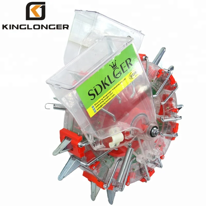 KINGLONGER hand push manual beans  fertilizer seeder