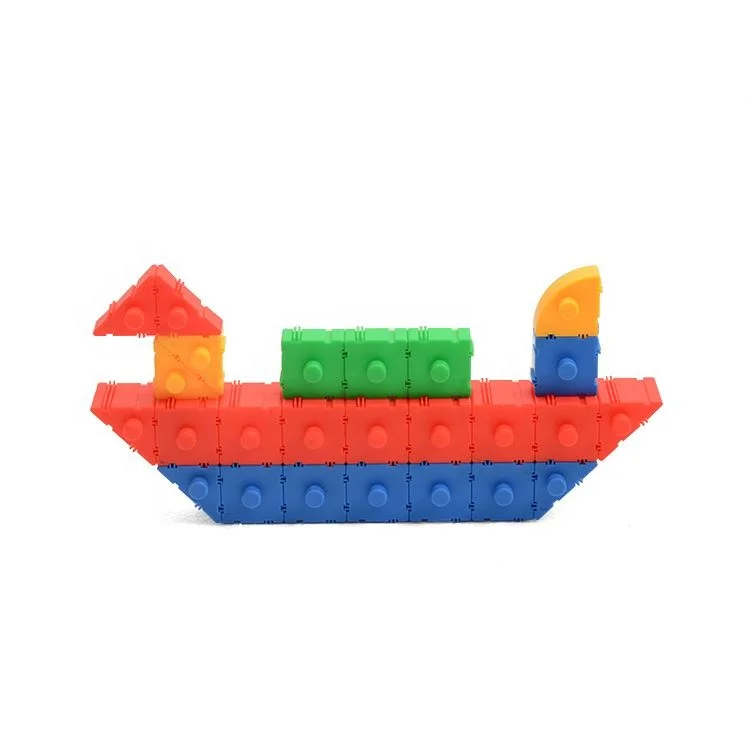 
Best seller OEM design children connecting cube intelligence building block plastic toy brick 
