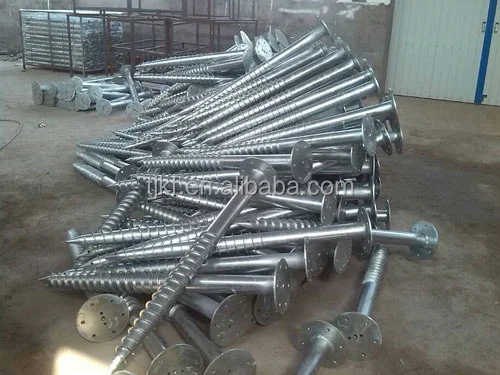 ground screw pole anchor for fence