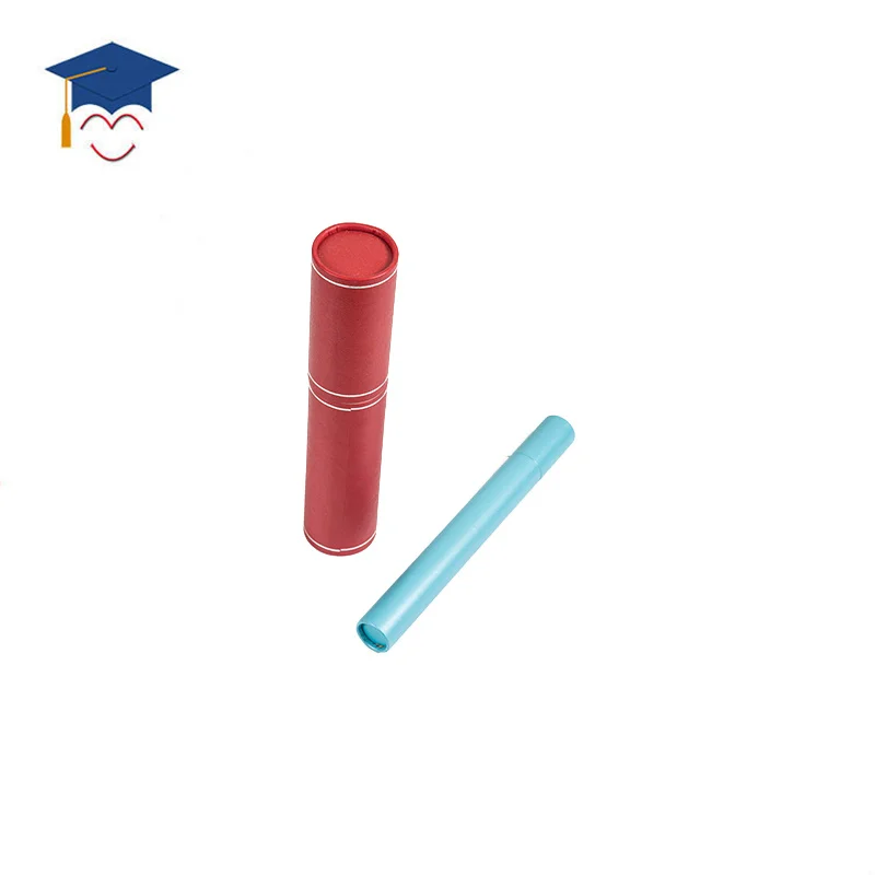 Custom LOGO navy blue diploma tube, used for graduation