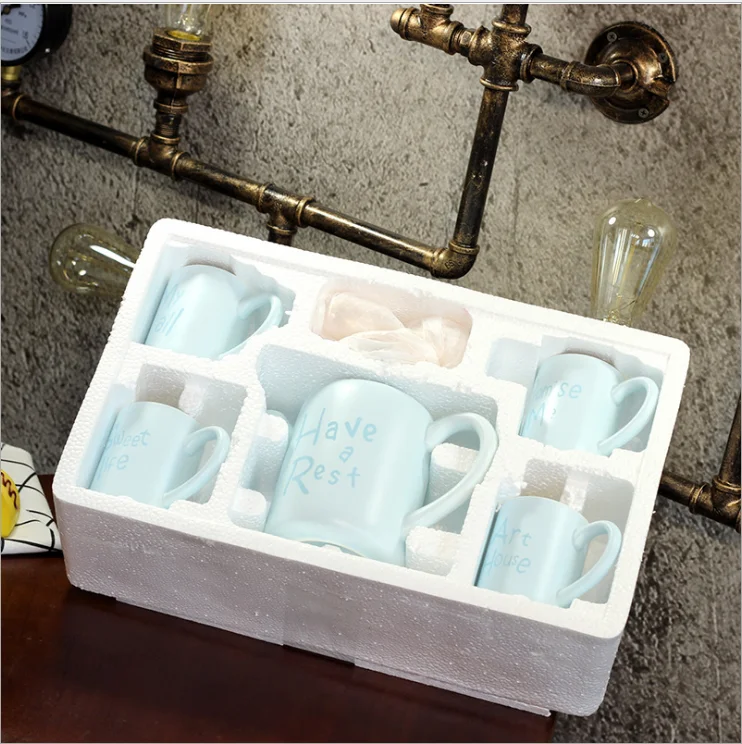 
European Styles High-grade Afternoon Tea Cup and Mugs Set Creative Bone China Ceramic Milk Coffee Cup for Gift 