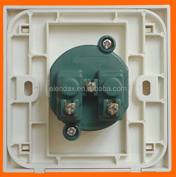 German style flush mounted 2 round pin schuko socket outlet wall socket (F1210)