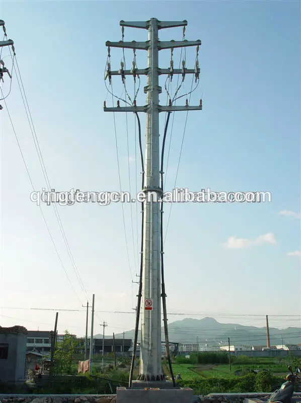 китай электропередачи башня монополя