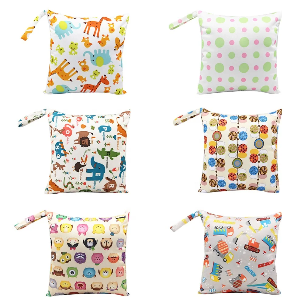 Waterproof pul fabric baby wet bags pul wet bag