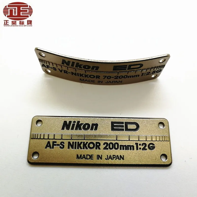 
Custom metal sign high quality aluminum embossed sticker name plate 
