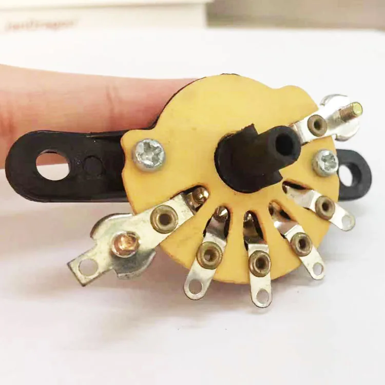 Towei CQC dip rotary switch for pedestal fan supplier 1A-250V t125 7 position 5 speed dip wall fan rotary switch with rope