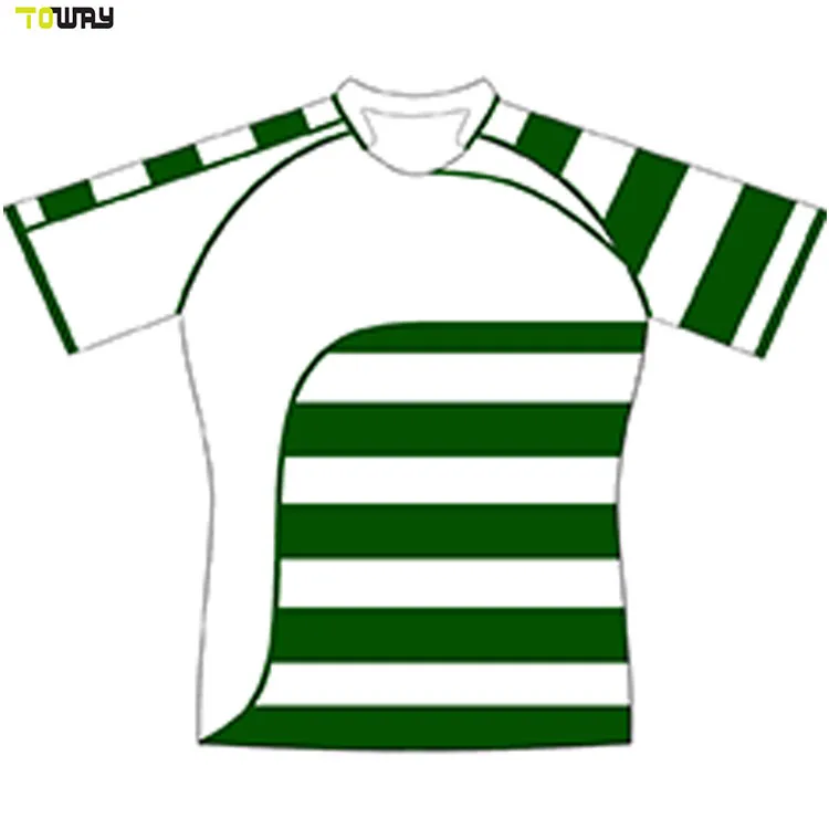 sublimated wholesale rugby jersey green and yellow