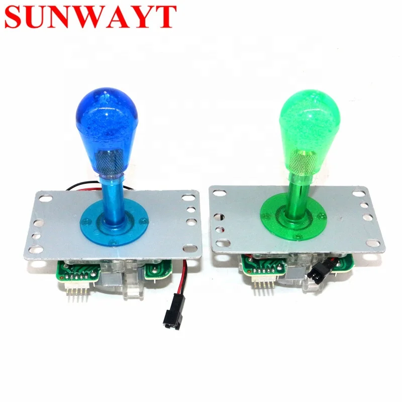 New Monochrome led 5V illuminated joystick with oval balltop 5pin led joystick for arcade Game machine