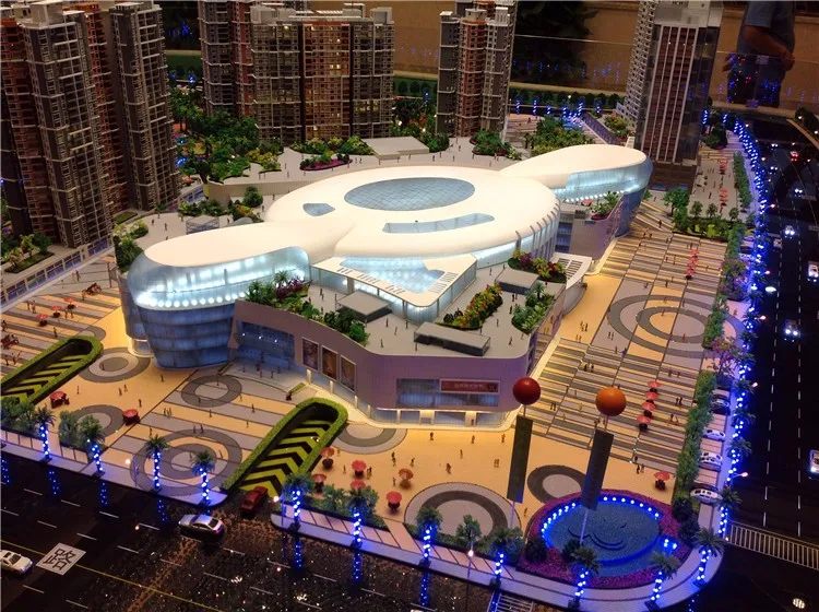 Commercial architectural 3d building model scale maquette