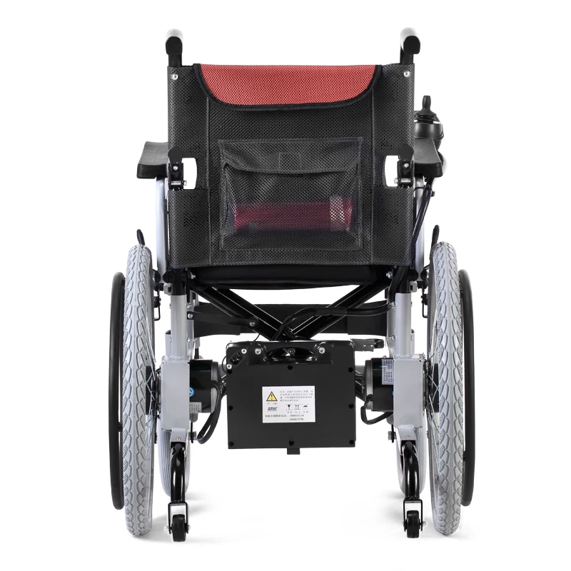 
Amazon hot selling 4 wheels double motor rear wheel drive electric wheelchair 