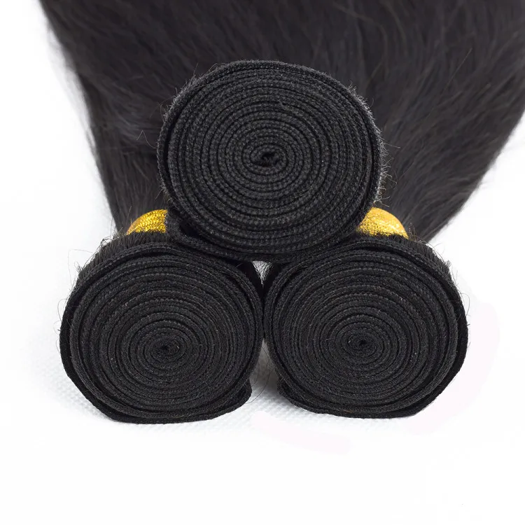 Brazilian Straight Hair Weave Bundles 100% Human Hair Bundles 1/3/4PCS Natural Color 8-30 inch Non Remy Hair Extensions