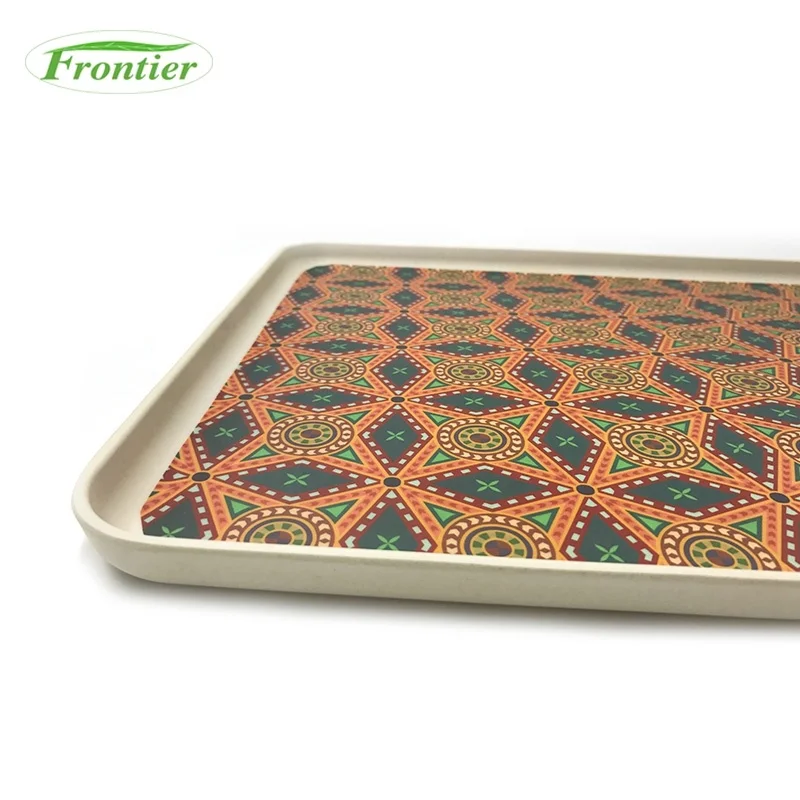 Eco Bamboo Fiber Customer Design Serving Cheap Bamboo Tray