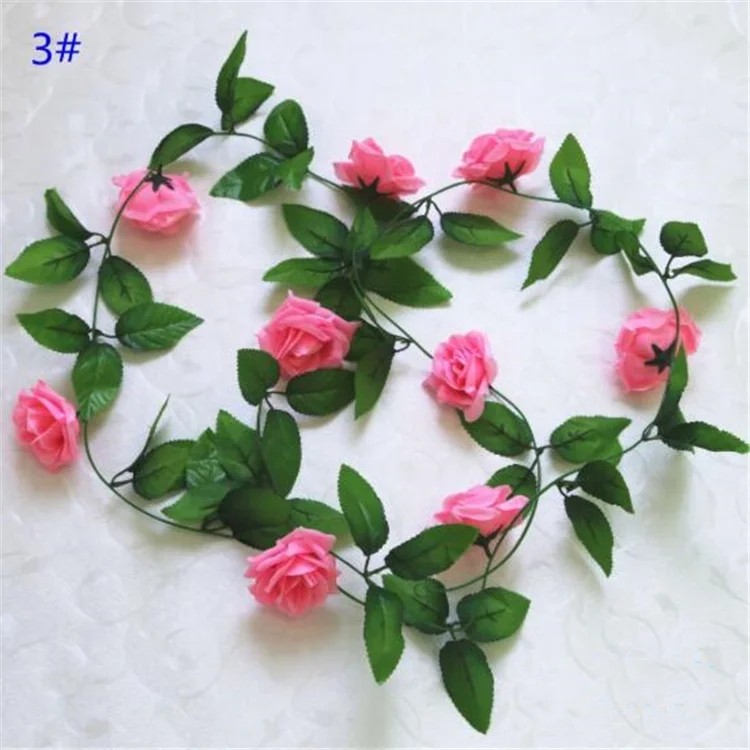 Hot Selling Wholesale artificial rose delicate rose flower vine for wedding home decoration