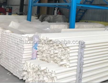 Good thermal shock long life 23---99.7% big size alumina sic zirconia mullite ceramic tube pipe rod for furnace refractory