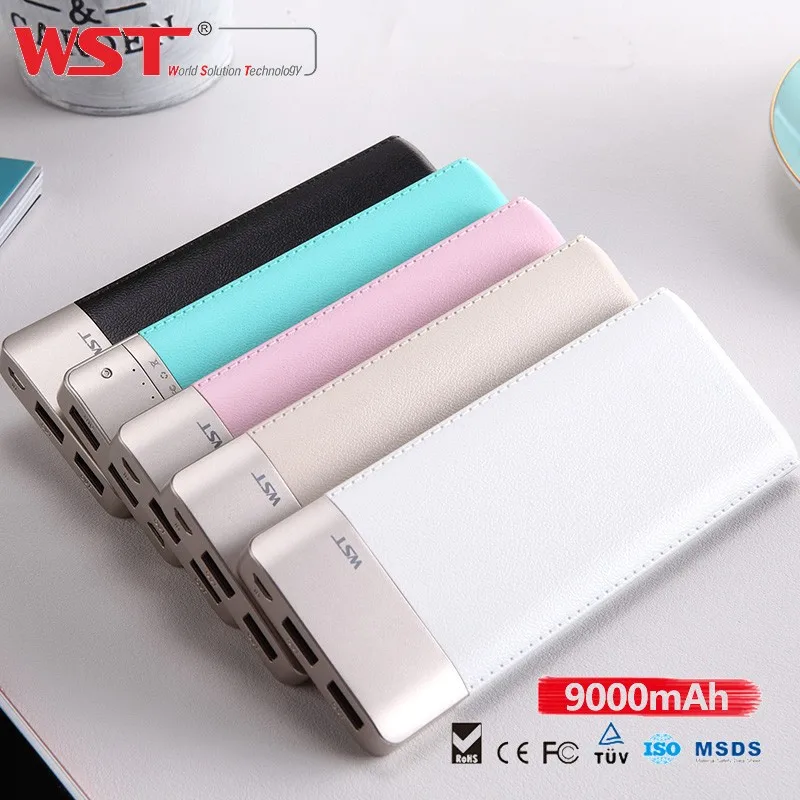 2016 бытовая электроника оптовая OEM 9000 мАч portable slim power bank oem емкость