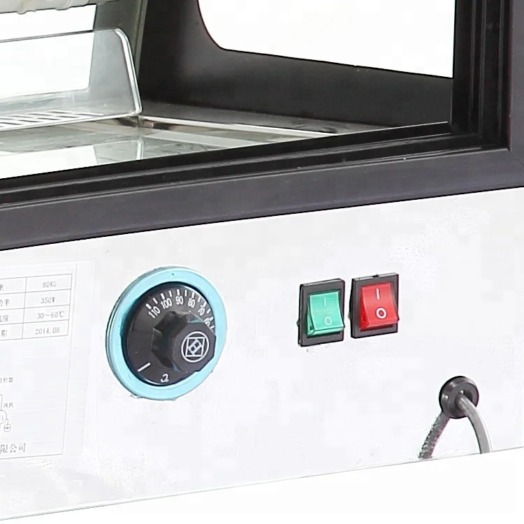 Professional design bulk upright donut warming showcase