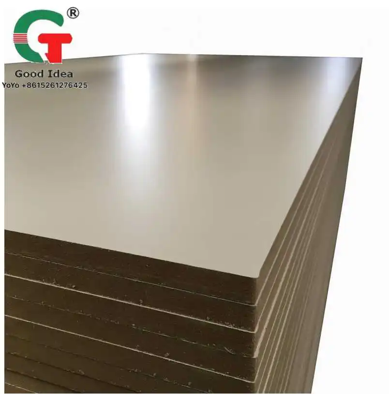 
4x8*17mm warm white color melamine mdf board for furniture decoration 