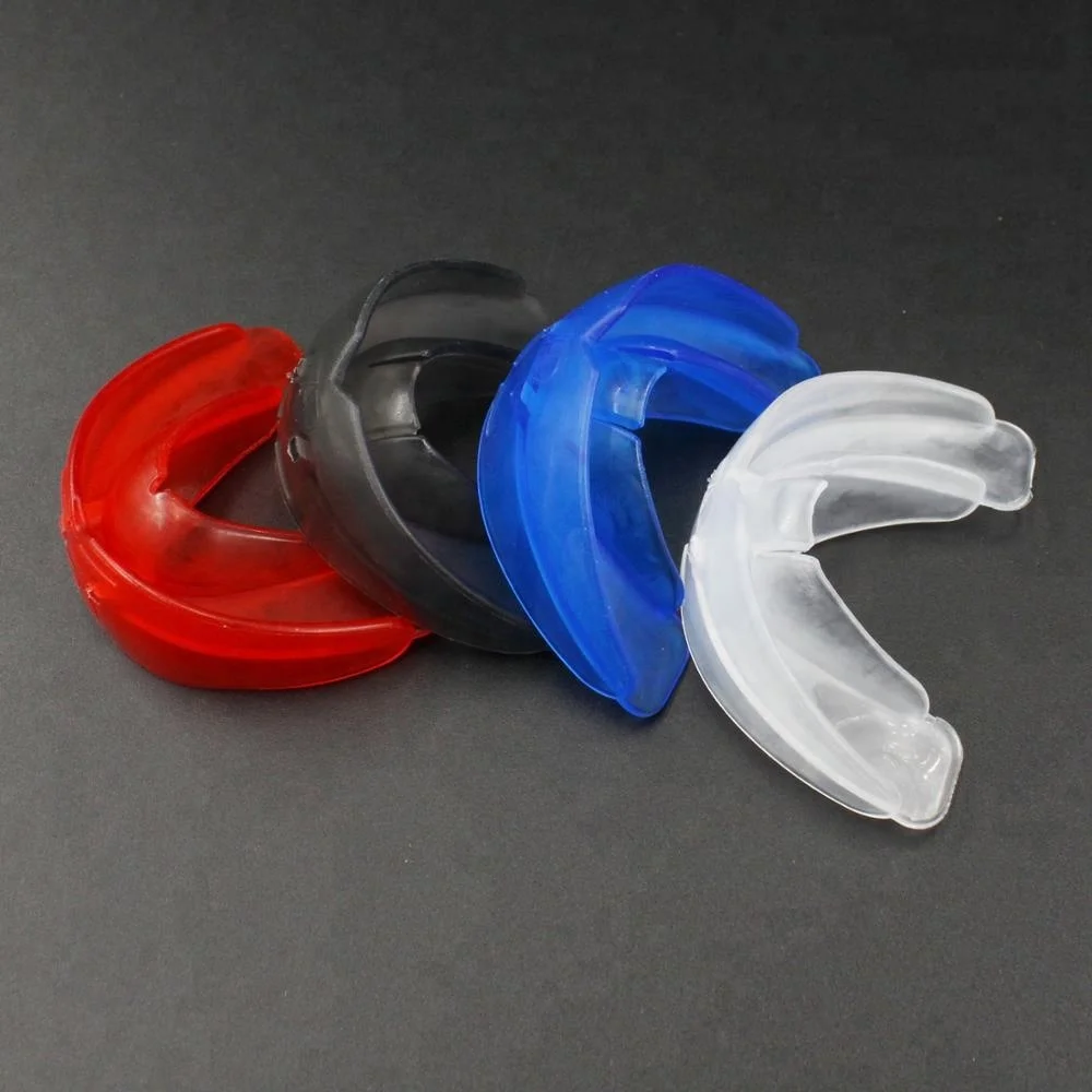 Plastic Two Layers Basketball Mouth Guard Soft EVA Hygiene Storage Case, Color Printed Paper Box or Blister Card Rizhao Fitness