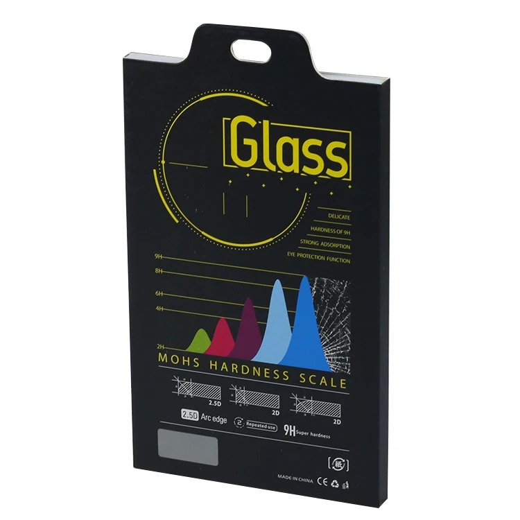 Customized Electronic Tempered Glass Packing box , screen protector packaging for wholesale