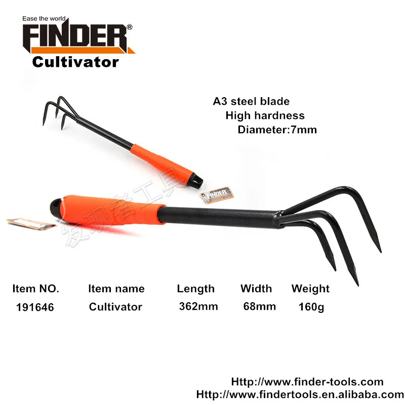 A3 steel blade non-slip plastic grip hand garden tool for horticulture