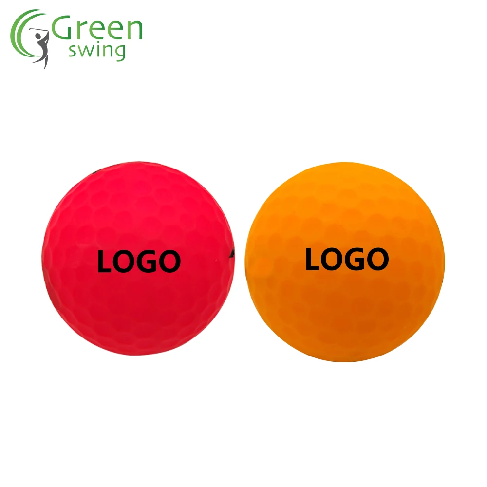 Fluorescent matte color golf ball