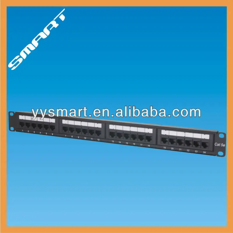 CAT5e 24 Port Unshielded Patch Panel, LSA IDC