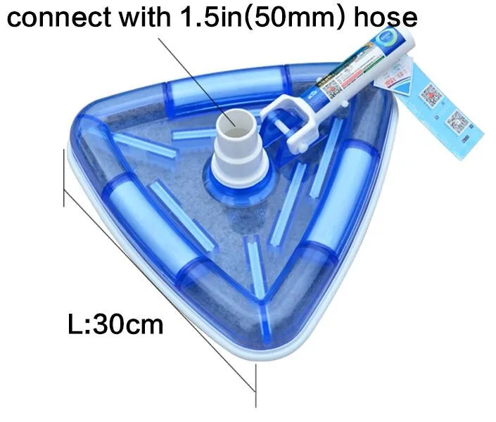 China Factory Swimming Pool Vacuum Head Flexible Durable Pool Brush Cleaning Equipment