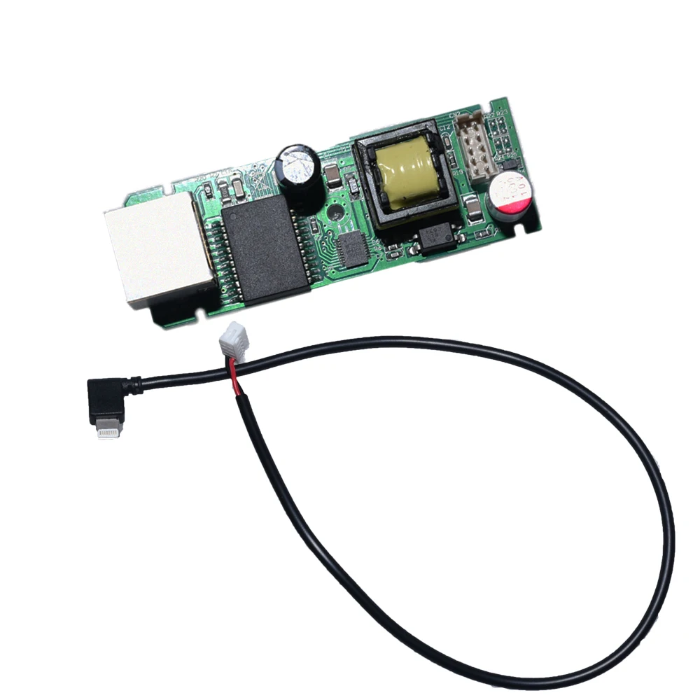 Разветвитель POE 802.3af с разъемом Lightning, 5 В, 2 А, вход RJ45, без корпуса, Ipad, планшеты до 328 футов