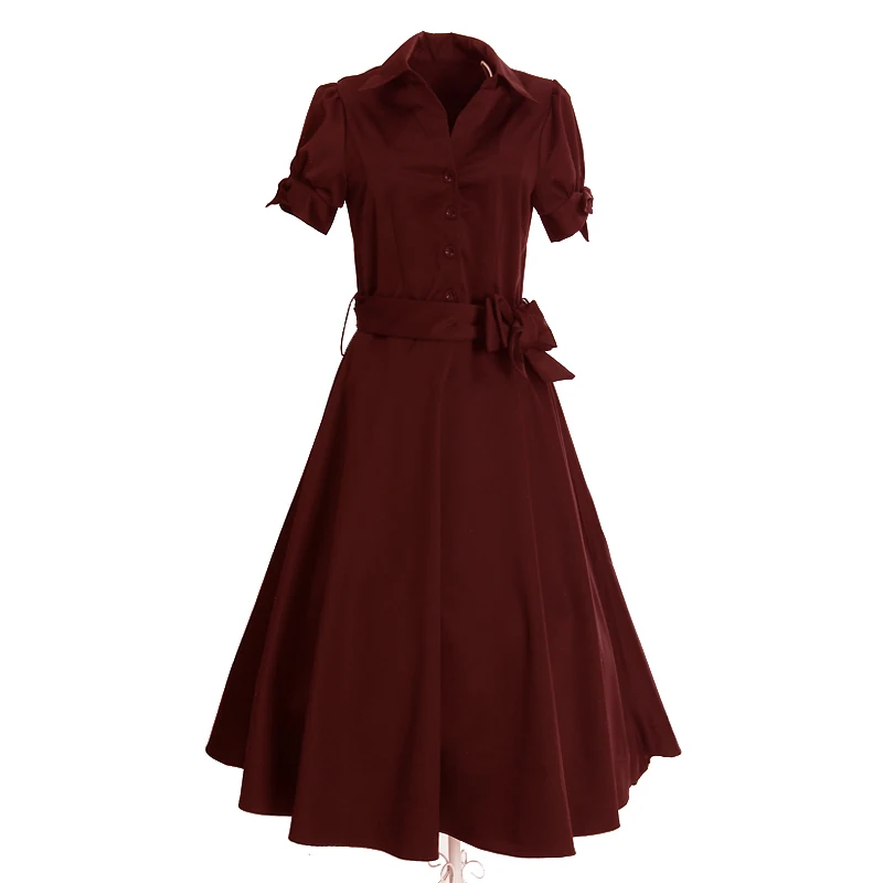 china wholesale clothing pluz size summer cotton short sleeve dress