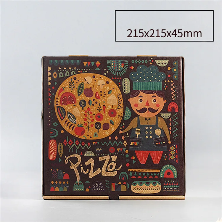 
Wholesale Empty Mini Biodegradable Box Carton Cheap Pizza Packing Box Design 
